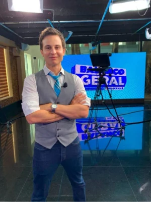 Bastidores do estúdio do Balanço Geral